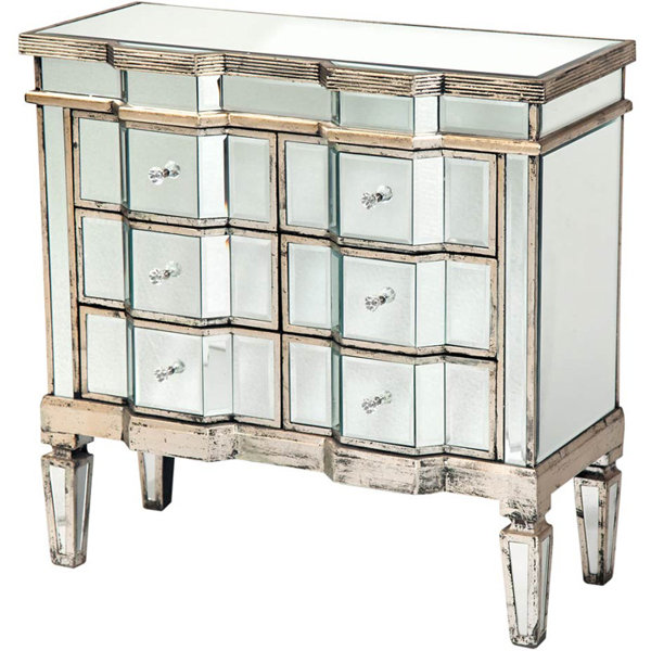 Extra Deep Drawers Mirrored Chest of Drawers You'll Love Wayfair.co.uk